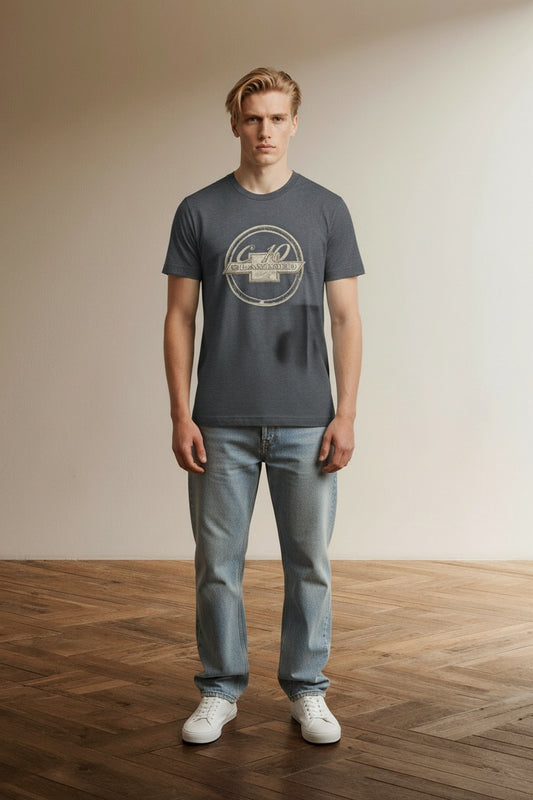 Full body view of the model wearing EMBRODERED BOWTIE